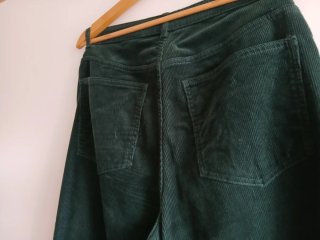 Pantalón pana mujer verde
