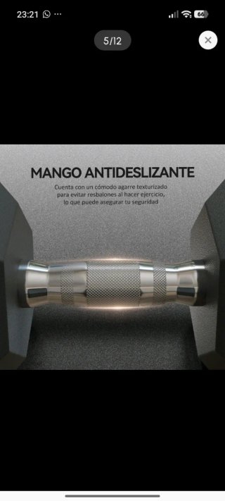 Mancuerna 12.5 kg Hexagonal NUEVA