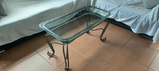 Tavoli ausiliari in vetro e metallo