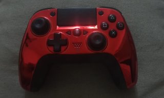 Mando PS4 Rojo Cromado