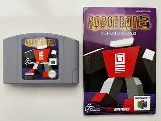 Robotron 64 Nintendo 64 Cartucho y Manual