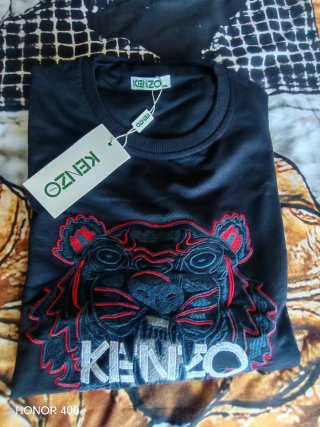 Sudadera Kenzo Negra con Tigre