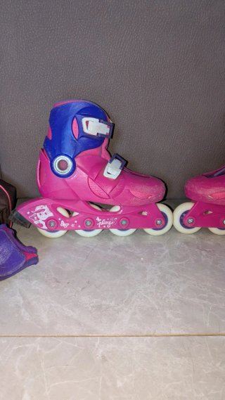 Lote Patines Talla 34-36 + Casco + Protecciones