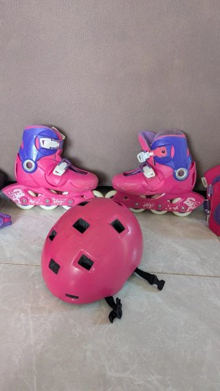 Lote Patines Talla 34-36 + Casco + Protecciones