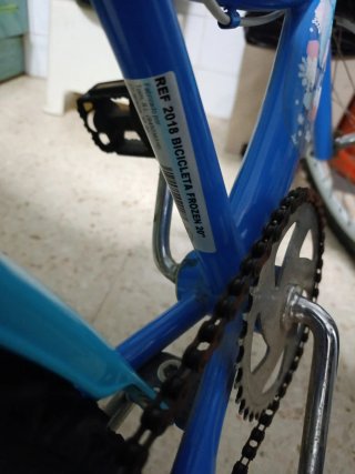 Bicicleta Infantil Frozen 20 Azul