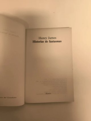 Historias de fantasmas. Henry James.