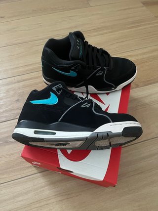 Nike Air Flight 89' Scarpe Uomo Nero/Turchese