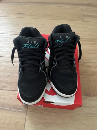 Nike Air Flight 89' Scarpe Uomo Nero/Turchese
