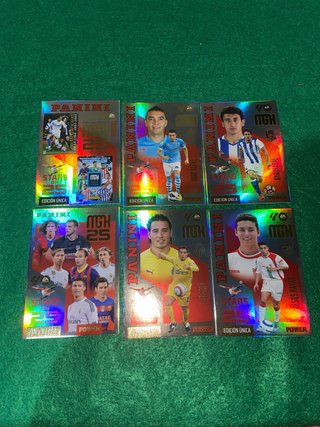 Lote 6 cromos Panini