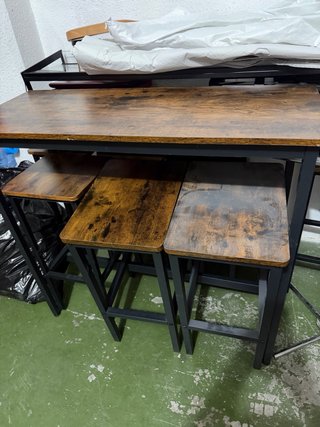 Mesa de comedor rústica madera