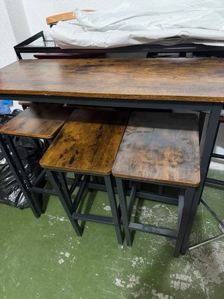 Mesa de comedor rústica madera