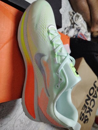 Nike Bambas Running Mujer Verde Naranja