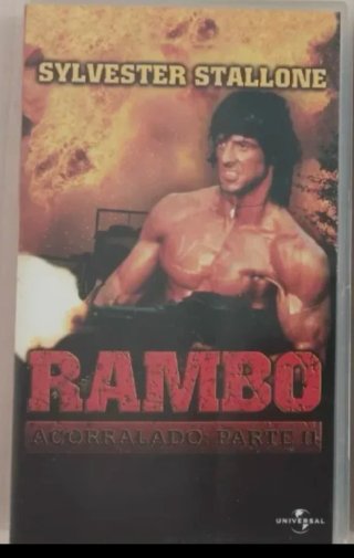 VHS Rambo II Acorralado Parte II Español