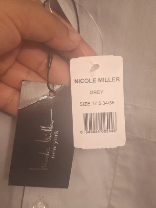 Camisa Nicole Miller Beige Talla XL