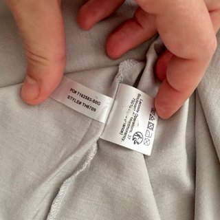 Camiseta Lacoste beige topo algodón Pima, talla L