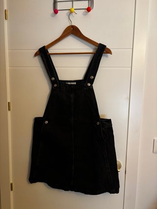 Peto falda vaquero negro Mango