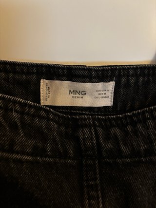 Peto falda vaquero negro Mango