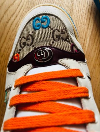 Sneakers Gucci Beige/Arancio Taglia 39