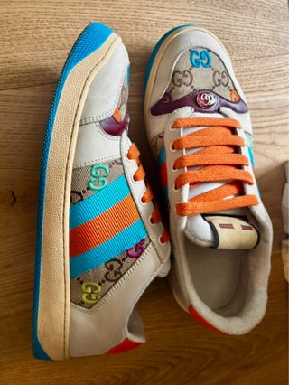 Sneakers Gucci Beige/Arancio Taglia 39