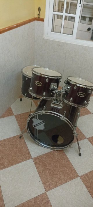 Batería+Platos paiste+Doble pedal mapex