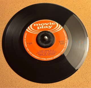 Disco 45 RPM Paulo de Carvalho - Grande Prémio TV