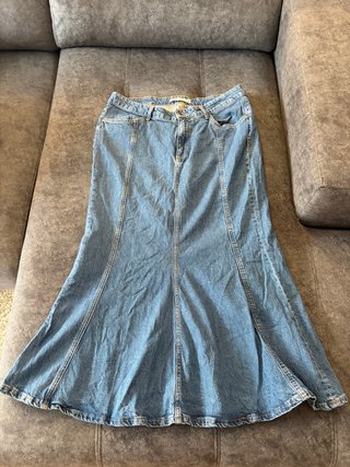 Falda larga Zara Talla L/XL Azul