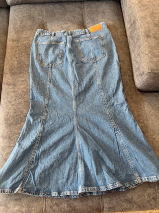 Falda larga Zara Talla L/XL Azul