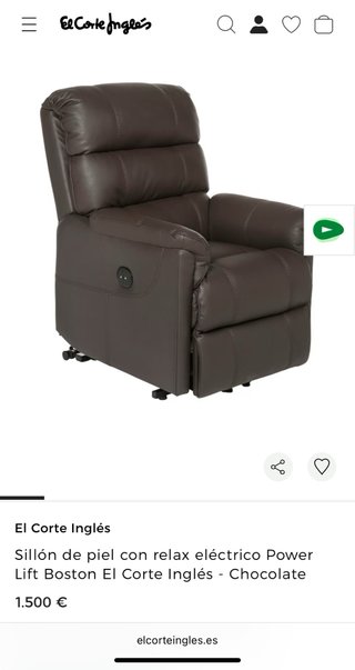 Sillón relax eléctrico Power Lift Bost