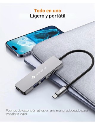 Hub USB-C Novoo 5 en 1 4K 60Hz