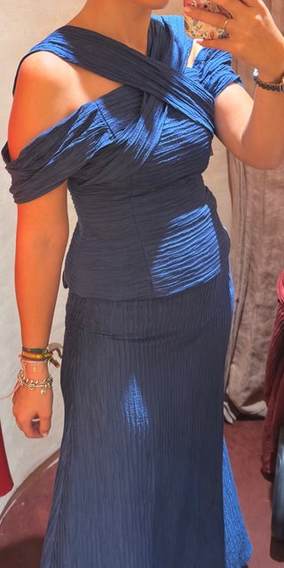 Vestido fiesta azul Cardie