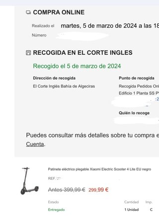 Xiaomi Electric Scooter 4 Lite — Negro