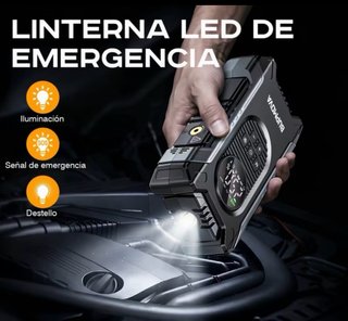 Arrancador Coche 12000A + Compresor Aire