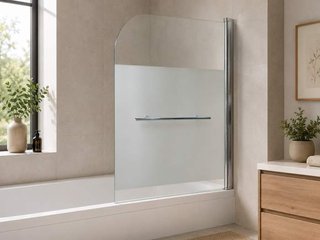 MAMPARA BAÑERA TOALLERO 195 x 95 cm (D)