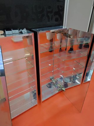 Armarios Espejo Lettan Baño Plata