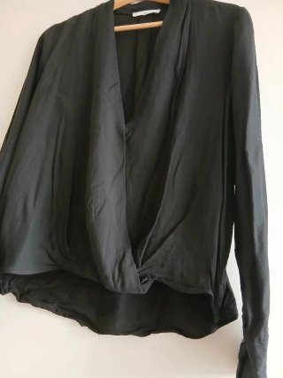 Blusa Mango Negra Talla M