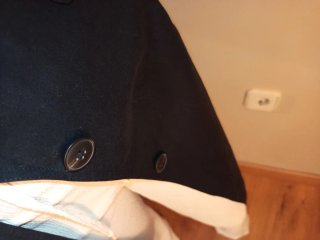 Chaqueta larga Zara botones