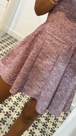 Vestido Zara vuelo rosa Talla S
