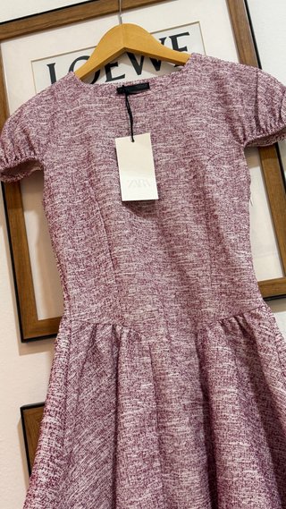 Vestido Zara vuelo rosa Talla S
