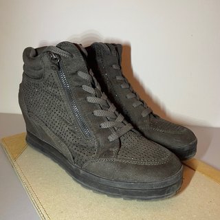 Botines marrones vintage con brillos talla 39