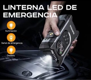 Arrancador Coche 12000A + Inflador Aire