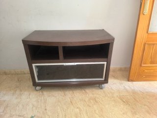 Aparador y Mueble TV Madera y Cristal.