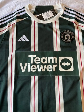 Camiseta Adidas Manchester United Verde Rayas
