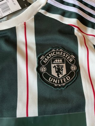 Camiseta Adidas Manchester United Verde Rayas
