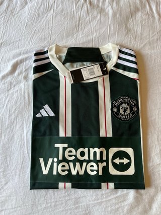 Camiseta Adidas Manchester United Verde Rayas
