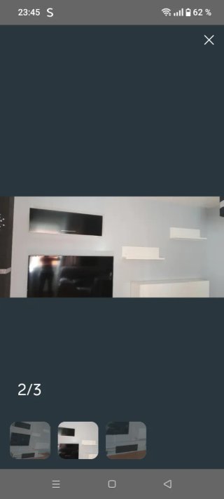Mueble de salón moderno blanco y negro