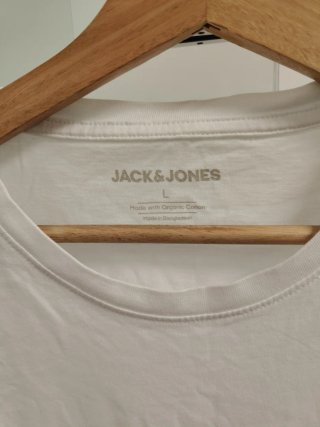 Camiseta Jack & Jones blanca talla L