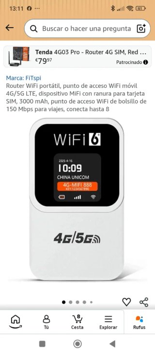 Router WiFi Tenda 4G03 Pro 4G SIM