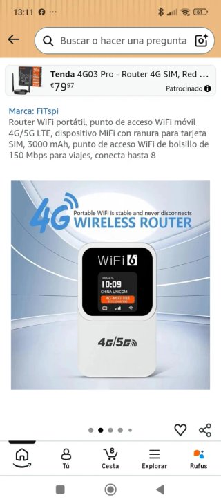 Router WiFi Tenda 4G03 Pro 4G SIM