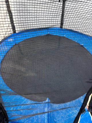 Cama elástica infantil con red de seguridad