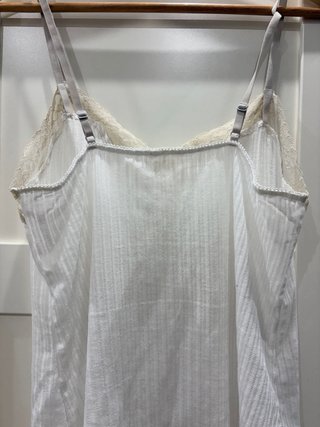 Camiseta interior Oysho encaje lazo talla M